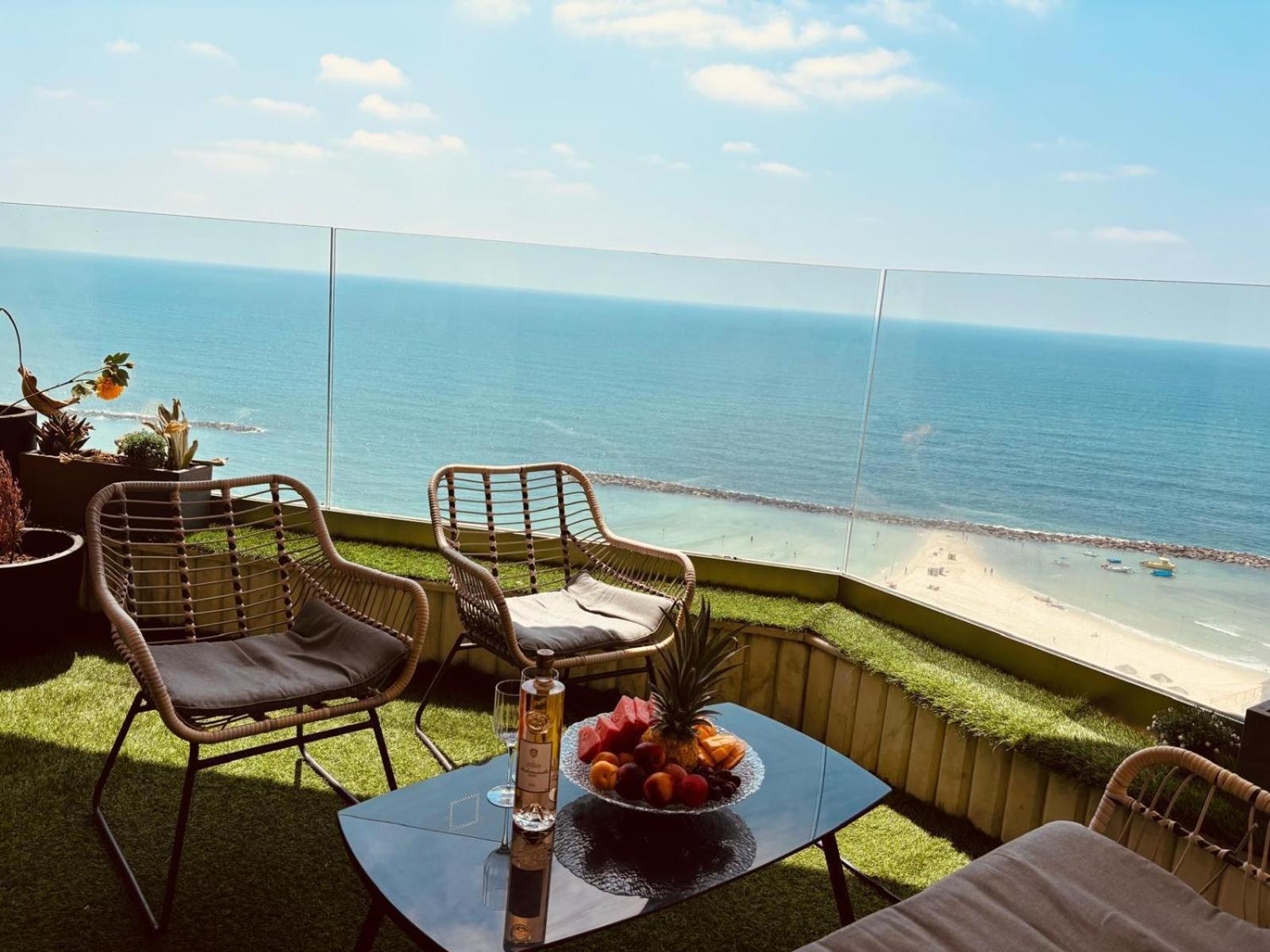 Sea-Front Apartment Netanja Zewnętrze zdjęcie